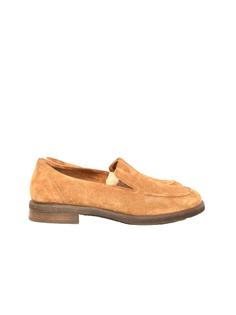 $440 Paul Green Shelby Moc Toe Slip-On Loafer Shoes Brown Suede 8.5 Us (Tf5)